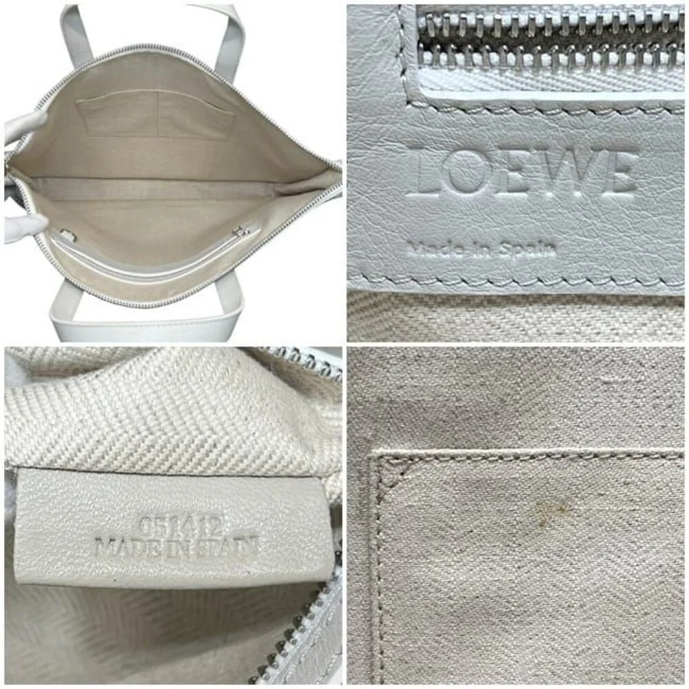 Loewe Business Bag White Repeat Anagram 358.23 L18